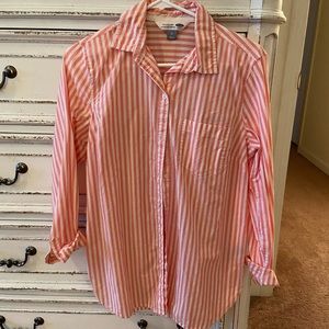 Pink and White Collared Shirt